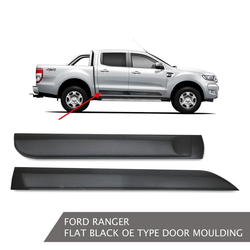 FORD RANGER Flat Black OE Type Door Moulding