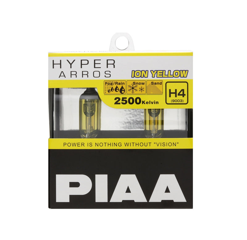 PIAA Hyper Arros 2500K Ion Yellow Halogen Bulb H4