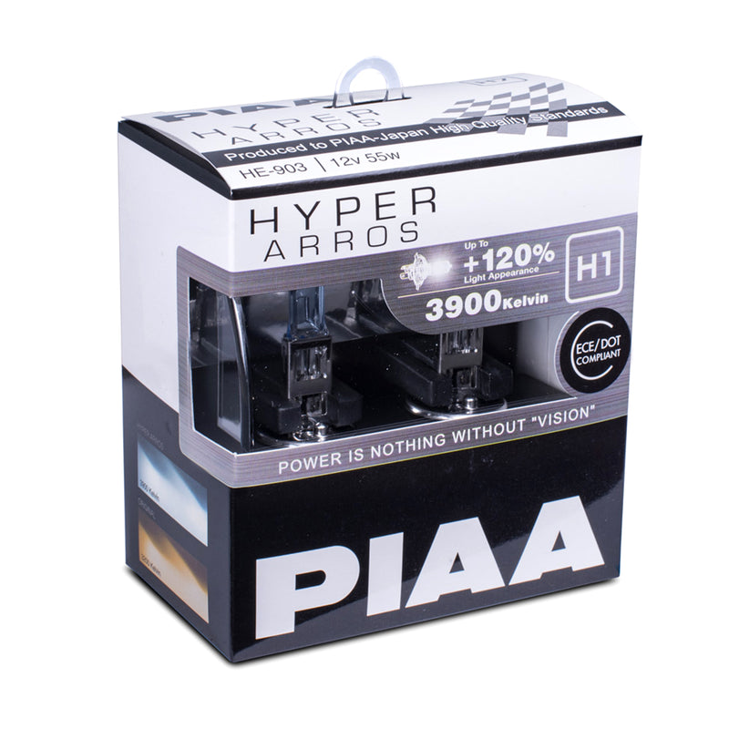 PIAA Hyper Arros 3900K Halogen Bulb H1