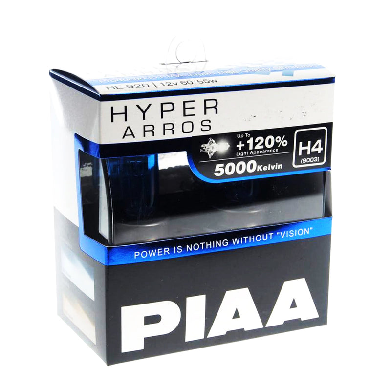 PIAA Hyper Arros 5000K Halogen Bulb H4