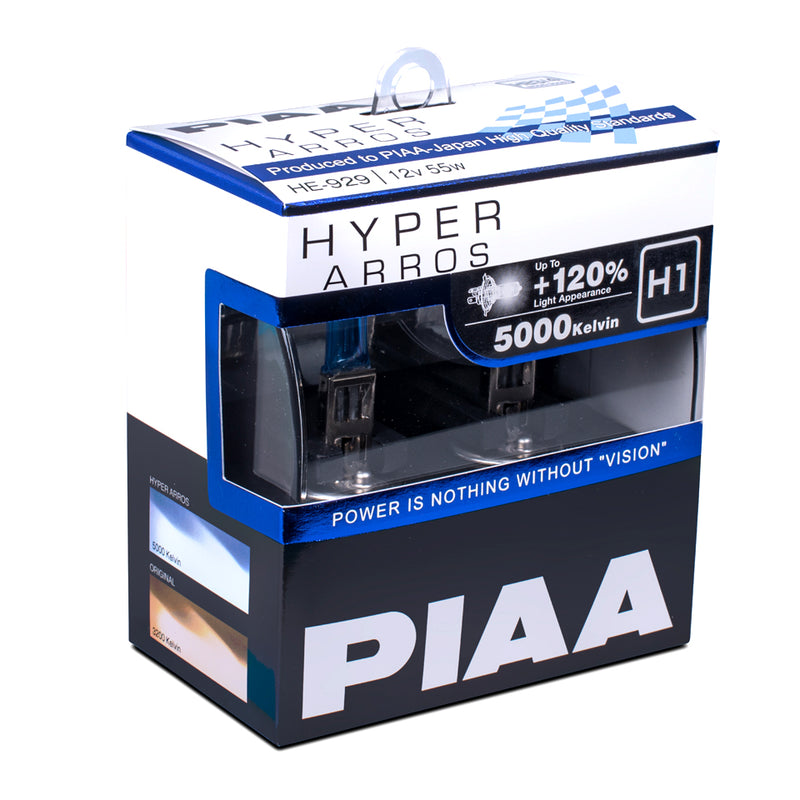 PIAA Hyper Arros 5000K Halogen Bulb H1