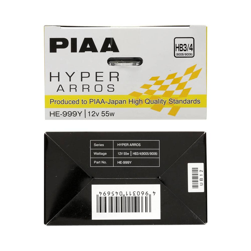 PIAA Hyper Arros 2500K Ion Yellow Halogen Bulb HB3 / HB4