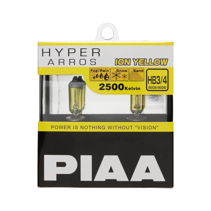 PIAA Hyper Arros 2500K Ion Yellow Halogen Bulb HB3 / HB4