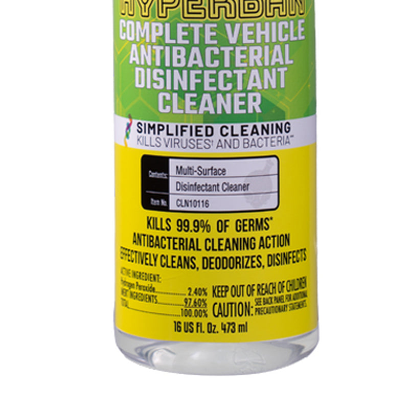 Chemical Guys Hyperban Complete Vehicle Antibacterial Disinfectant Cleaner 16oz.