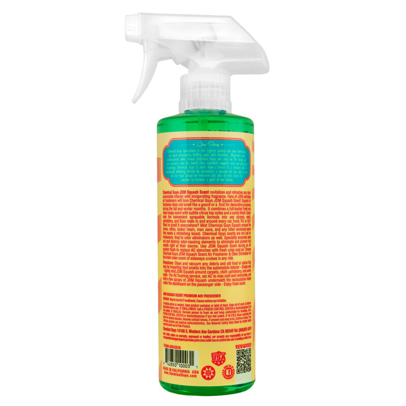 Chemical Guys Air Freshener And Odor Eliminator JDM Squash Scent 16 oz.