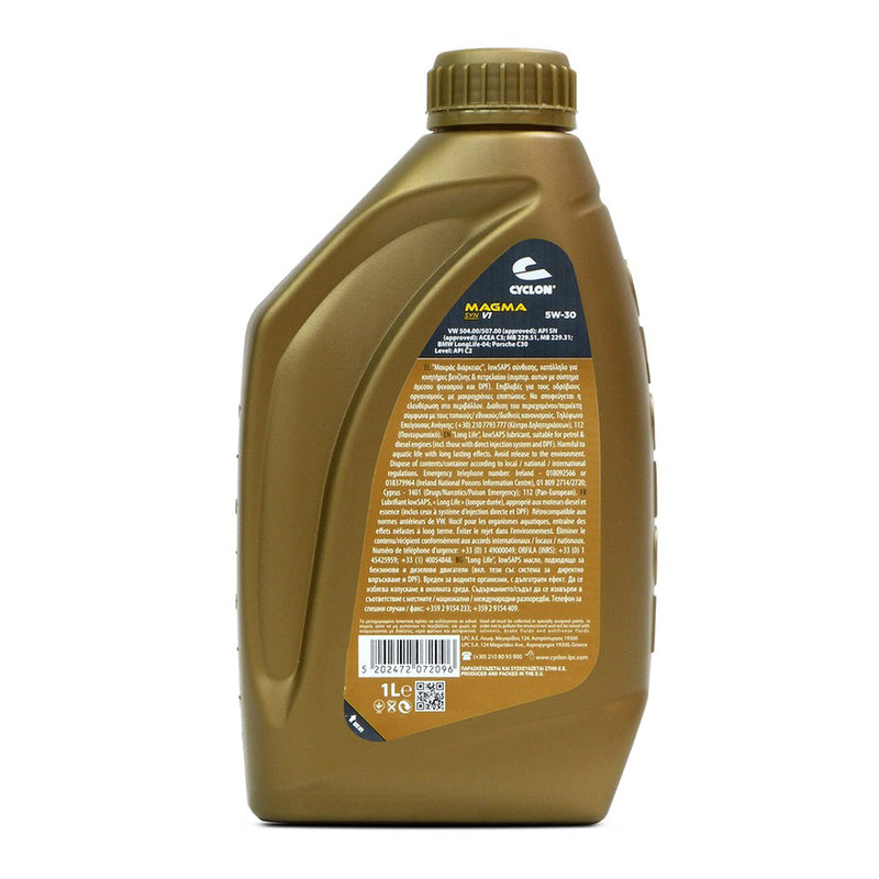 Cyclon Fully Synthetic Motor Oil Magma SYN V1 5W30 1L