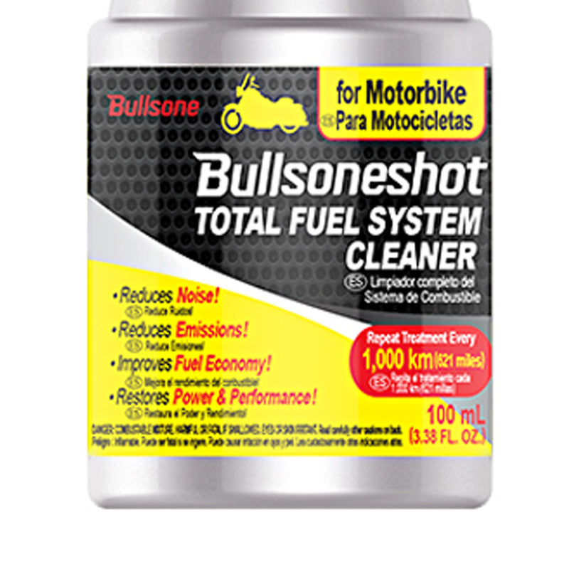 Bullsone Bullsoneshot Total Fuel System Cleaner for Motorbike 100 ml/3.38Oz.