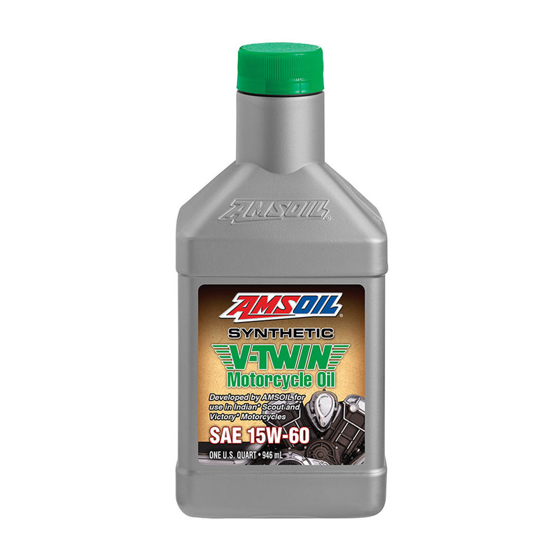 AMSOIL 15W60 Synthetic V-Twin Motorcycle Oil 1 Quart