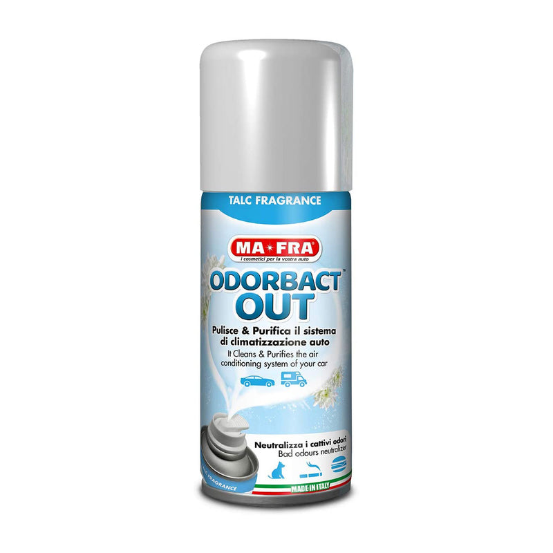 Ma-Fra Odorbact Out Car Aircon Sanitizer in Color Box Talc Scent 150ml