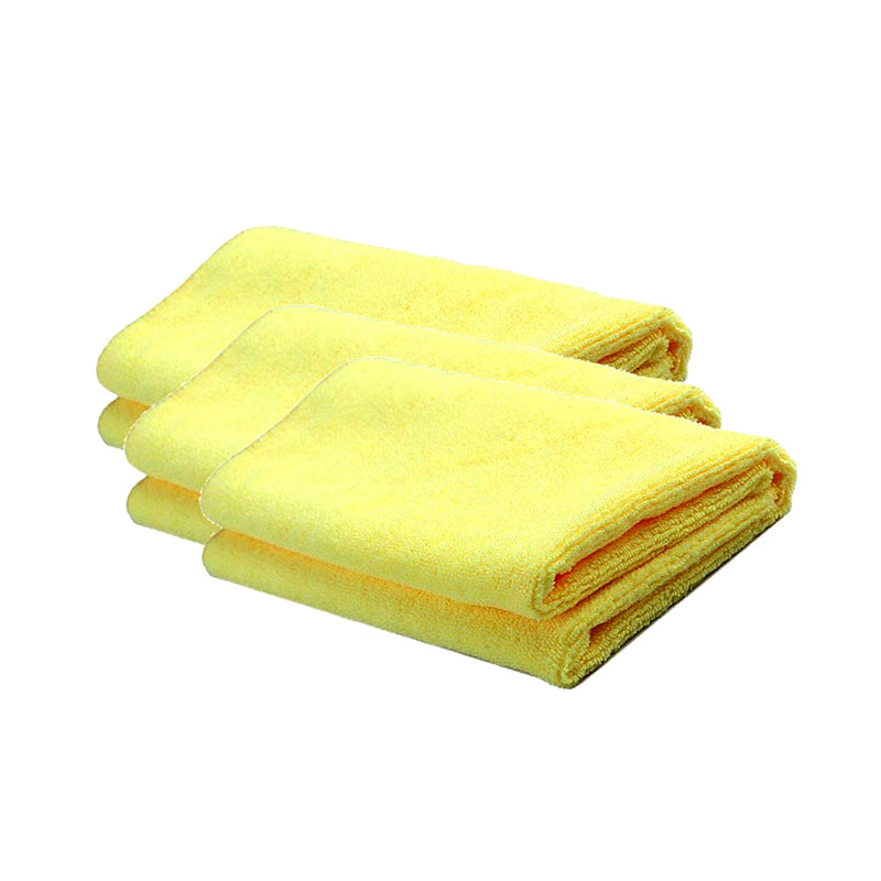 Prochoice Microfiber Ultra Soft Cloth x 3 Yellow 16in x 16in