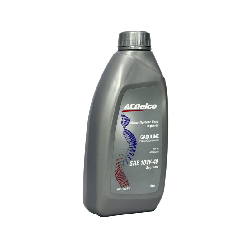 ACDelco Supreme 10W-40 Semi-Synthetic Engine Oil (Gas) API SN 1 Liter