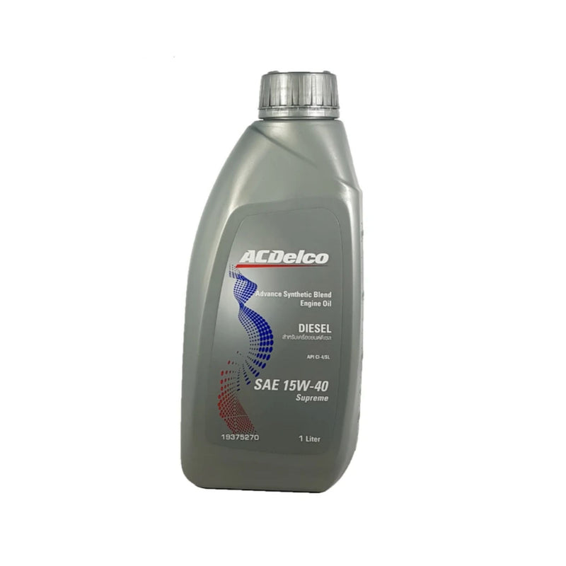 ACDelco Supreme 15W-40 Synthetic Blend Engine Oil (Diesel) API C-I4 1 Liter