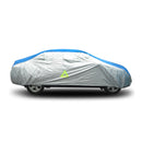 Deflector Water Resistant Car Cover Silver/Blue Sedan XL