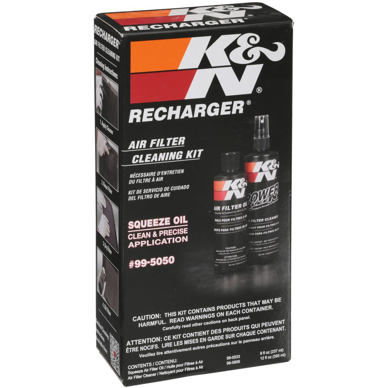 K&N Recharger Air Filter Cleaning Kit Black Squeeze Type