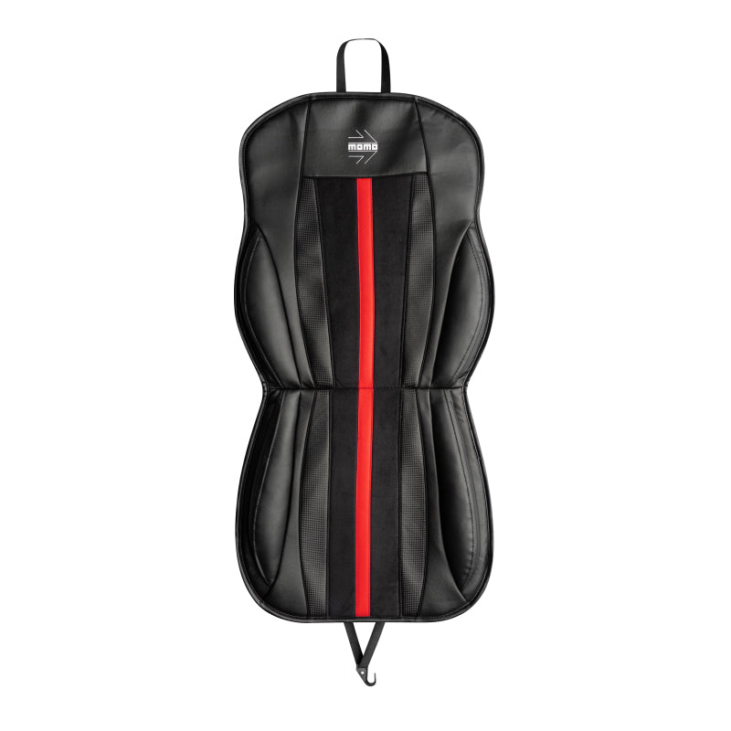 MOMO Seat Cushion Carbon Stripe Black/Red