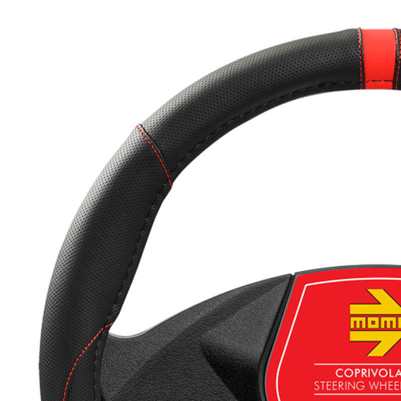 MOMO Steering Wheel Cover Elegant Black/Red M
