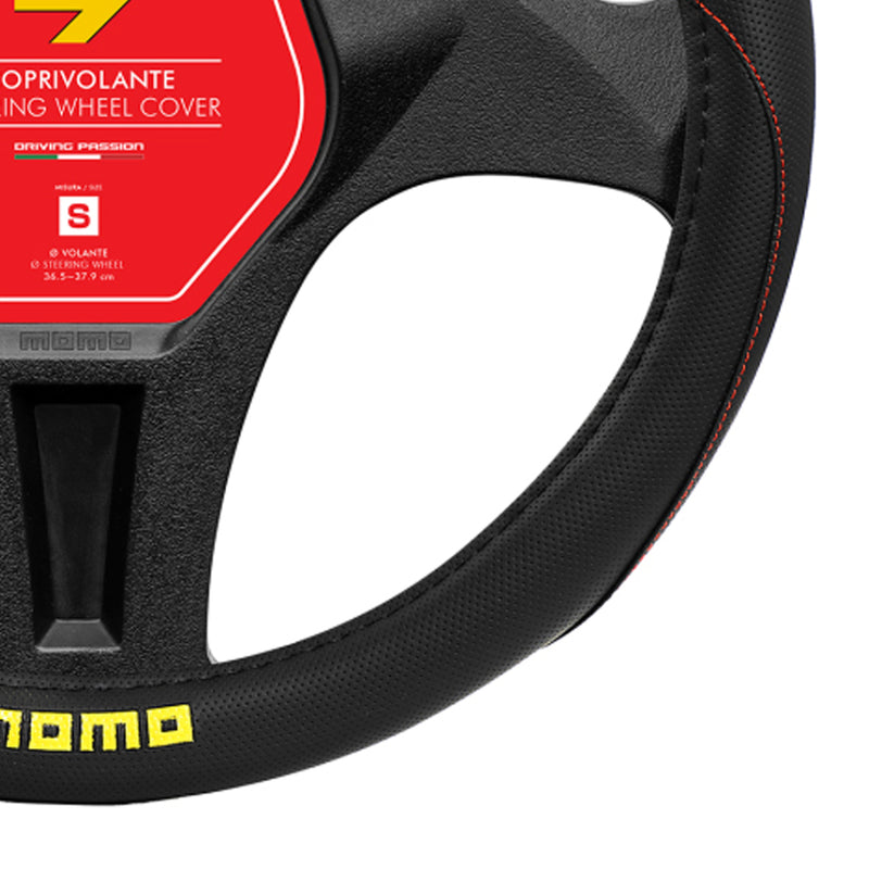 MOMO Steering Wheel Cover Elegant Black/Red M