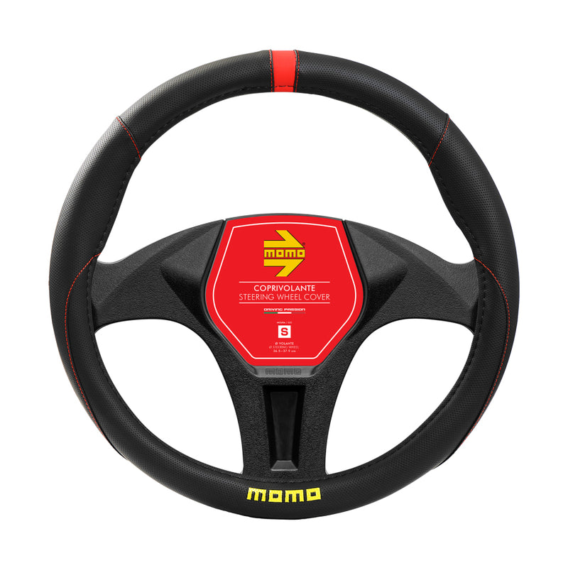 MOMO Steering Wheel Cover Elegant Black/Red M