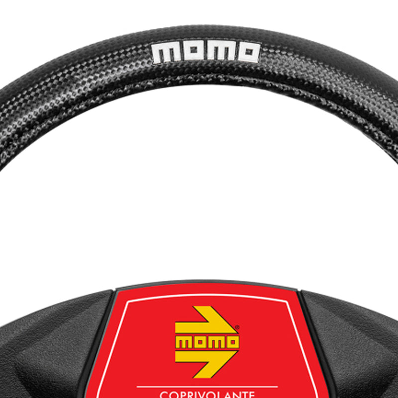 MOMO Steering Wheel Cover Carbon Black/Red M