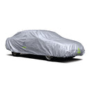 Deflector Water Resistant Car Cover Reflective Aluminum Coated Silver Sedan Large
