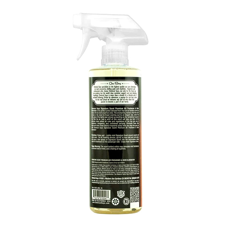 Chemical Guys Air Freshener And Odor Eliminator Signature Scent 16 oz.