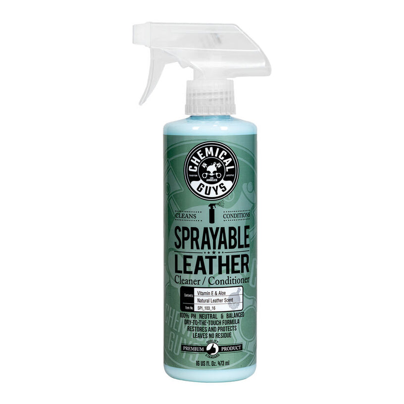 Chemical Guys Sprayable Leather Cleaner And Conditioner In One 16oz.