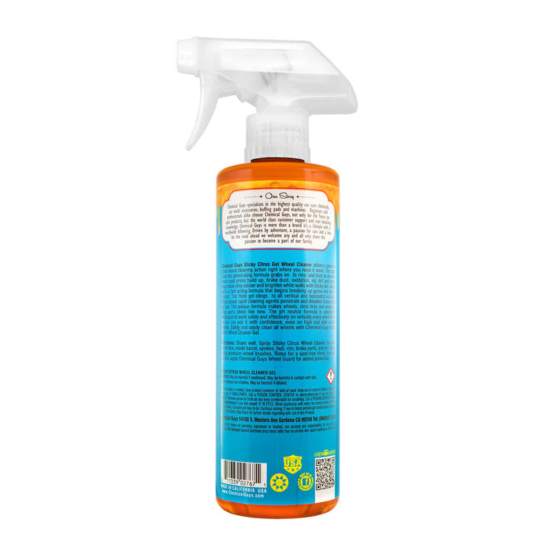 Chemical Guys Sticky Citrus Gel Wheel And Rim Cleaner 16oz.