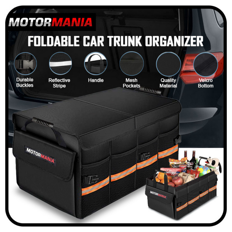 MOTORMANIA Foldable Car Trunk Organizer
