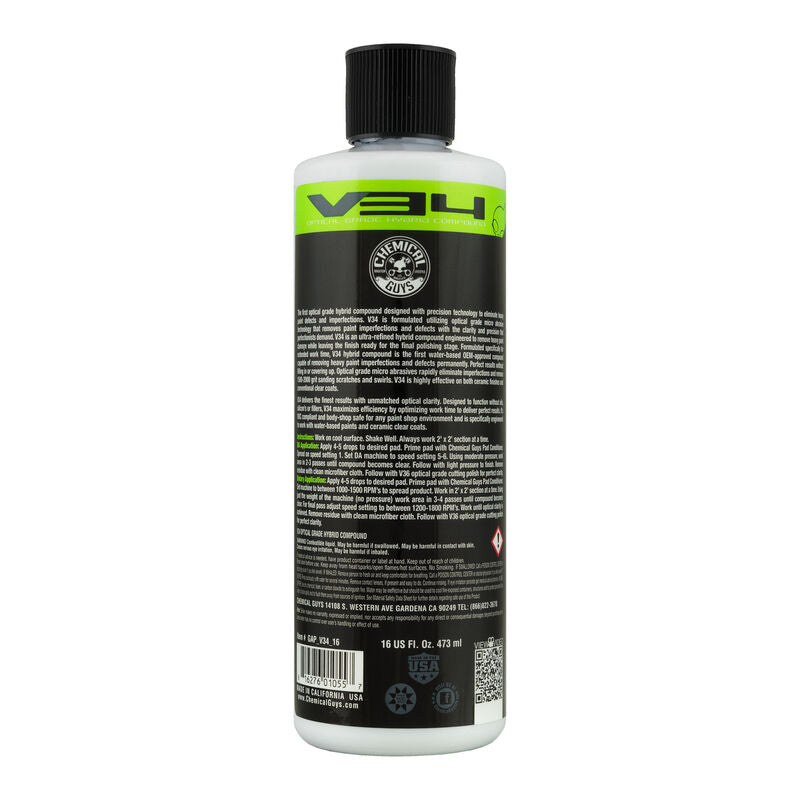 Chemical Guys V34 Optical Grade Hybrid Compound 16oz.