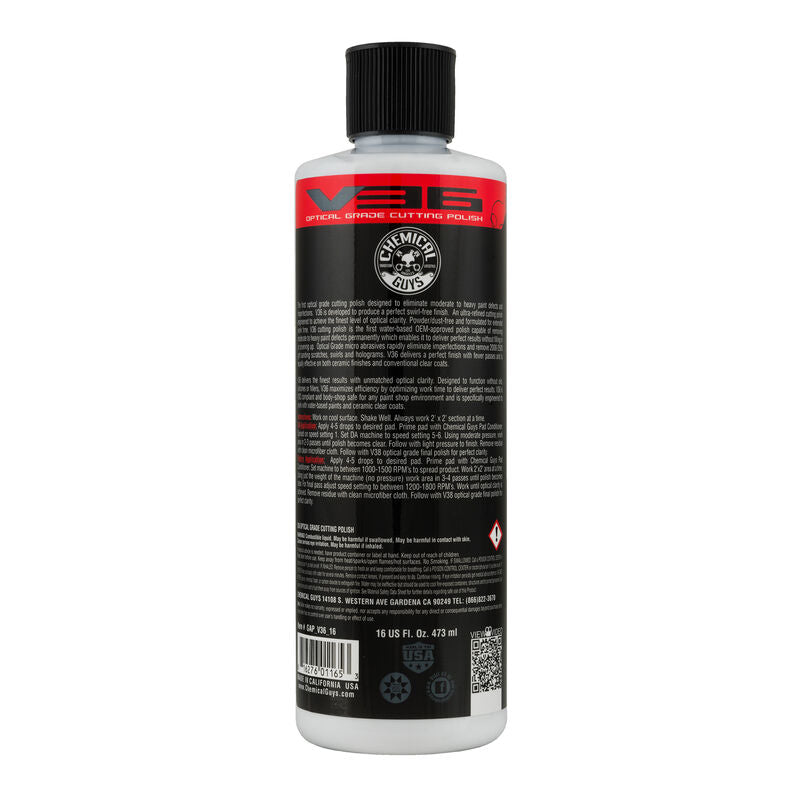 Chemical Guys V36 Optical Grade Cutting Polish 16oz.