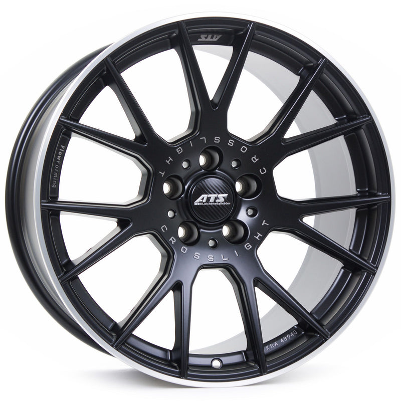 ATS Crosslight Racing Black Lip Polished 9.0X19