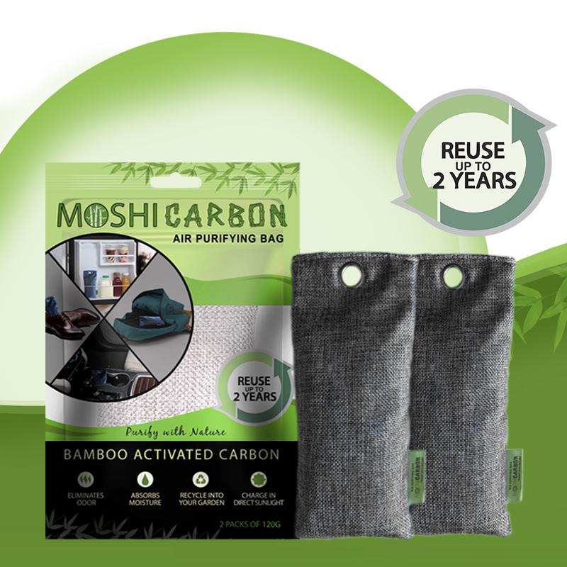 MOSHI CARBON Air Purifying Bamboo Activated Charcoal