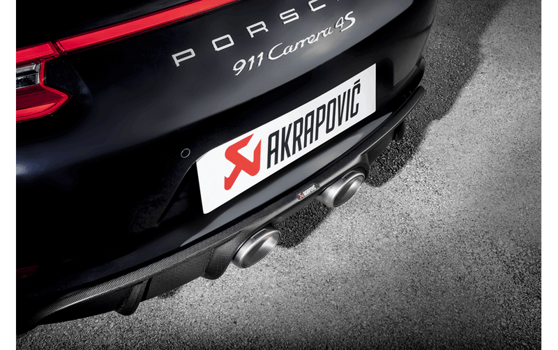 Akrapovič Rear Carbon Fiber Diffuser - Matte for Porsche 911 Carrera /S/4/4S/GTS (991.2) 2016-2019