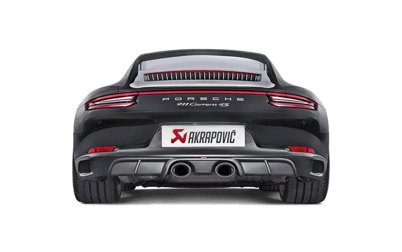 Akrapovič Rear Carbon Fiber Diffuser - Matte for Porsche 911 Carrera /S/4/4S/GTS (991.2) 2016-2019