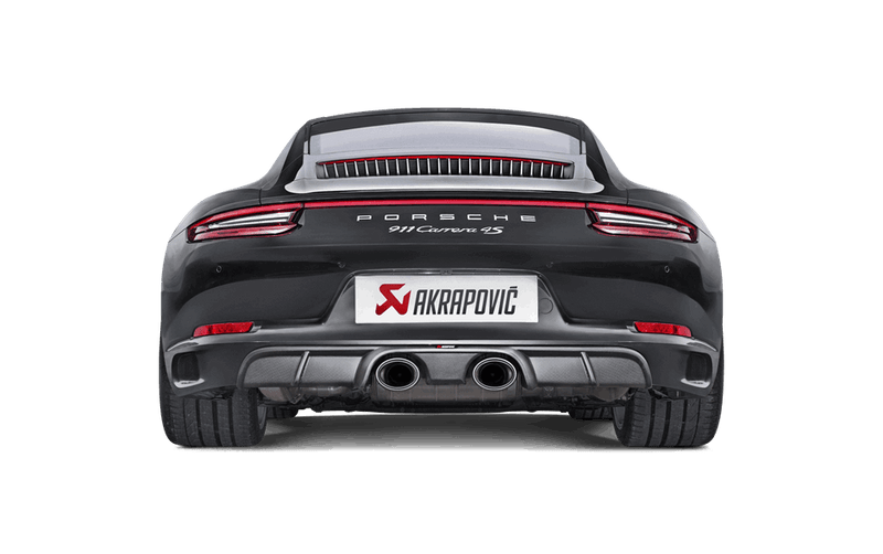 Akrapovič Rear Carbon Fiber Diffuser - Matte for Porsche 911 Carrera /S/4/4S/GTS (991.2) 2016-2019