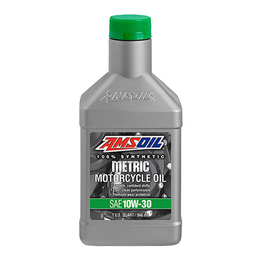 AMSOIL 10W-30 Synthetic Metric Motorcycle Oil 1 Quart