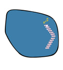 YCL Side Mirror Lens with Turn Signal Light for Mitsubishi Pajero 2016-Up